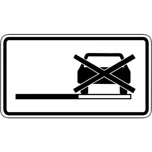 Zusatzschild Halteverbot 1060-31 RA2 Alu 330x600 mm VZ