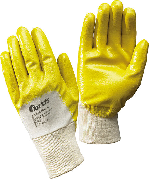 Handschuhe MechanicL, Nitril, gelb, Gr.10 FORTIS