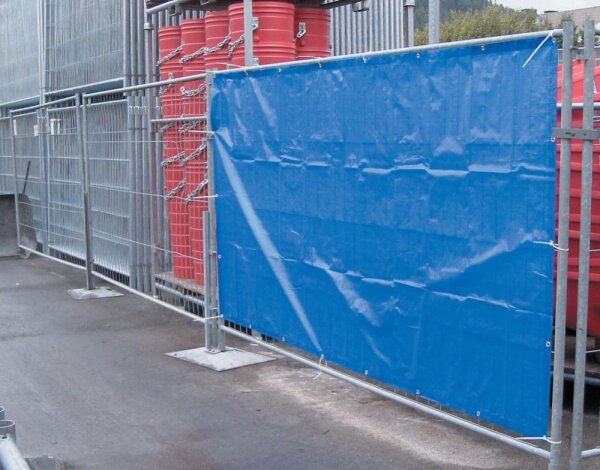 Bauzaunplane blau 1,76x3,41m
