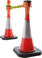 RS Leitkegelaufsatz orange Warnband gelb schwarz 9m