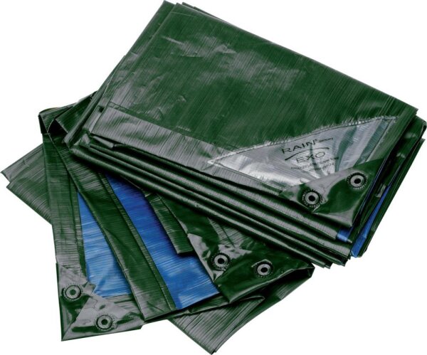Rainexo Abdeckplane 150g grau blau 1,5x12m