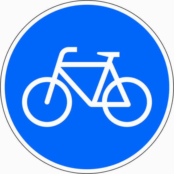 Verkehrszeichen VKZ.237 Radfahrer Ronde 600mm RA2