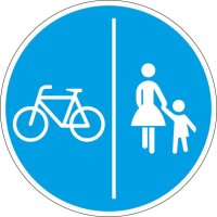 Verkehrszeichen VKZ.241-30 Radweg 600mm RA2