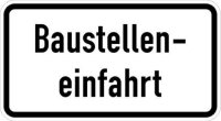 Warnhinweis Baustelleneinfahrt RA2 600x330mm