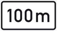 Zusatzzeichen ZZ.1004-30 RA2 Folie 100m