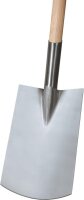 Idealspaten Gärtnerspaten Rohrdüll poliert, 850 mm