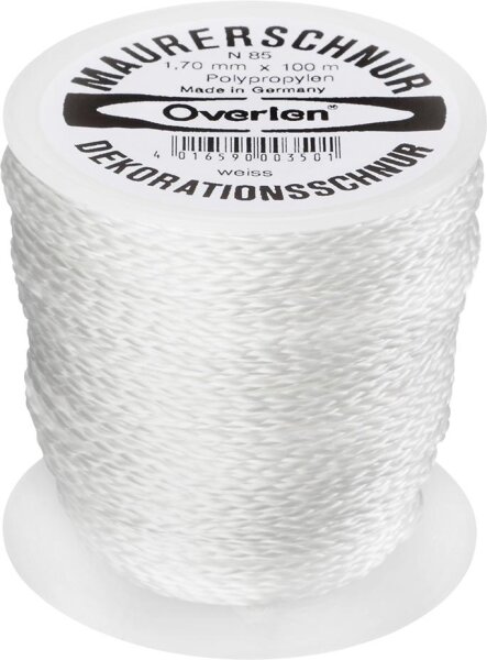 Maurerschnur PP 1,7mm 100m weiß Overmann