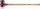 Vorschlaghammer SIMPLEX 80mm Gummi/Superp. Halder