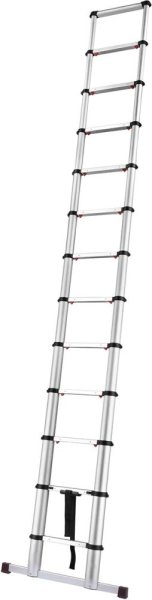 Teleskopleiter FORTIS 13 Sprossen Leiterlänge 0,91m eingef. Arbeitshöhe 3,81 m
