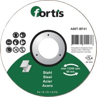 Trennscheibe Stahl 115 x 1,0mm gerade FORTIS