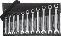 Ratschenschlüssel-Satz gerade 8-19mm 11-teilig in...