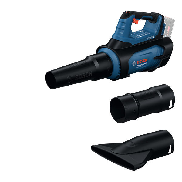Bosch Akku-Laubbläser GBL 18V-800 – 800 m³/h, 200 km/h, 3 Düsen, bürstenlos, 18V, AMPShare
