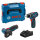 Bosch Combo Kit Set 2x 12V-Werkzeuge GSR 12V-15/GWS 12V-76 + 2x 2.0Ah Akku + GAL 12V-40 Ladegerät
