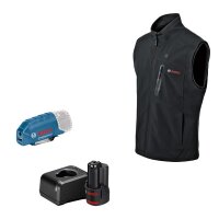 Bosch Beheizbare Weste GHV 12+18V XA 2XL, inkl. 1x 12V...