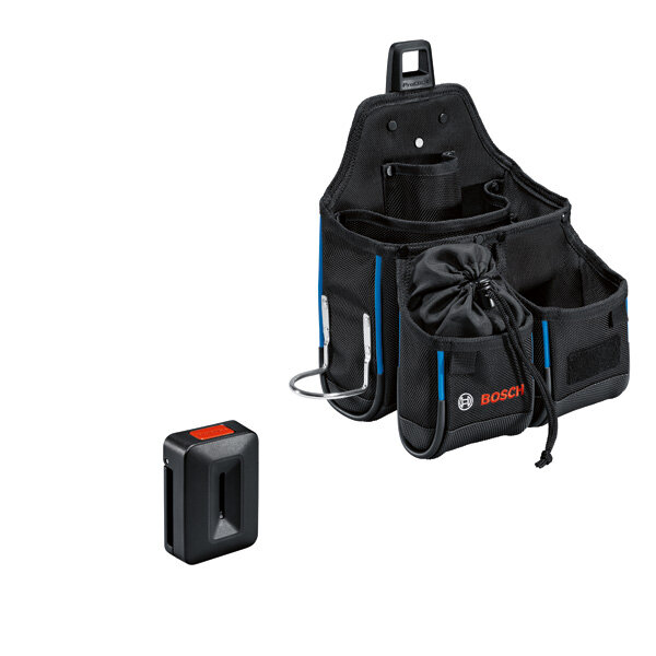 Bosch Werkzeugtasche GWT 4 – stichsicher, ProClick-System, integrierter Taschenständer, Hammerhalter