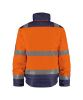 DASSY® Herren Warnschutz-Winterjacke Lima hohe Sichtbarkeit + Wärmeisolierung – Warnschutzklasse 3 – 500120 Neonorange/Dunkelblau Gr. XL