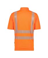 Dassy Herren Warnschutz Poloshirt Brandon mit Reflexstreifen & UV-Schutz – Klasse 2 – 710024 Neonorange Gr. M