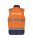 DASSY® Herren Warnschutzweste Bilbao mit Reflexstreifen für Baustelle & Verkehr– Warnschutzklasse 2 – 350100 Neonorange/Dunkelblau Gr. XL