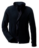 Rofa Herren Fleecejacke 260368 Schwarz - mit Stehkragen,...