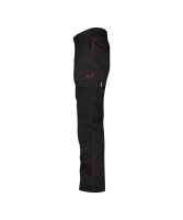 DASSY® Herren Flammhemmende Arbeitshose Arizona mit Kniepolstertaschen & Schutzfunktion – Schweißerschutzklasse 1 – 200778 Schwarz Gr. 50