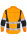 Rofa Herren Multinorm Arbeitsjacke 6652350 Orange/Schwarz Gr. 56 - Warnschutz Klasse 2 - mit individuellem Logo, Reflexstreifen, verlängerter Rücken, Bewegungsfalten