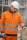 Dassy Herren Warnschutz Sweatshirt Denver mit hoher Sichtbarkeit – Klasse 2 – 300376 Neonorange/Dunkelblau