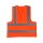 Warnweste mit Firmenlogo – Klasse 2 – Neonorange