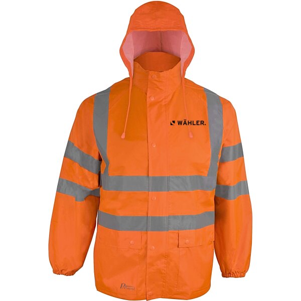 Asatex Regenjacke high-visibility Warnschutz RJO mit Wähler Branding - 1010978 Orange Gr. L
