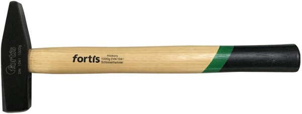 Schlosserhammer DIN1041 mit Hickorystiel, FORTIS