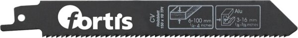 Säbelsägeblatt CV Länge 150/130mm, FORTIS