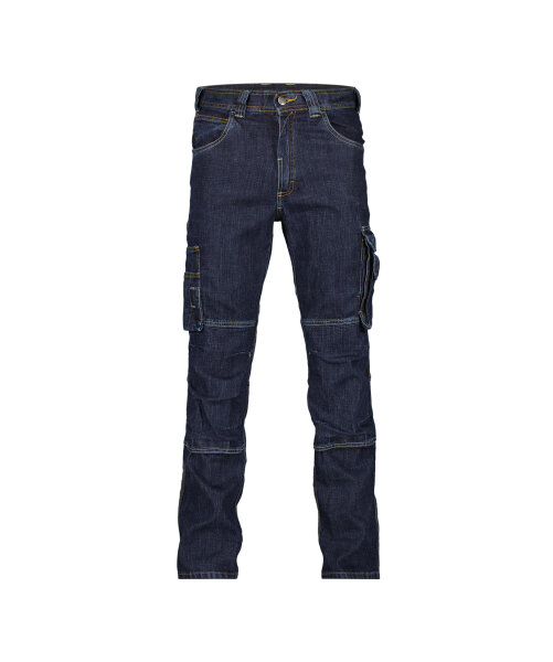 Dassy Herren Arbeitsjeans Knoxville mit Kniepolstertaschen und hoher Strapazierfähigkeit – 200691 Jeansblau