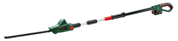 Bosch Akku-Teleskop-Heckenschere UniversalHedgePole 18, 1x Akku 18V 2,5Ah, 43 cm Messer, Teleskopstiel