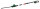 Bosch Akku-Teleskop-Heckenschere UniversalHedgePole 18, 1x Akku 18V 2,5Ah, 43 cm Messer, Teleskopstiel