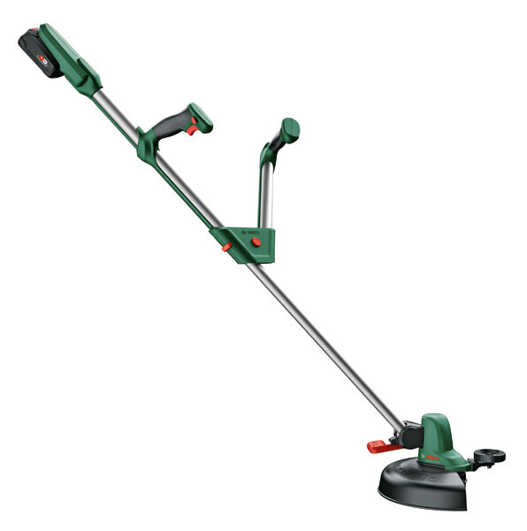 Bosch Akku-Rasentrimmer UniversalGrassCut 18V-26, 1x Akku 2.5Ah, Ladegerät, IntelliFEED, flexibler Kopf, ergonomisch