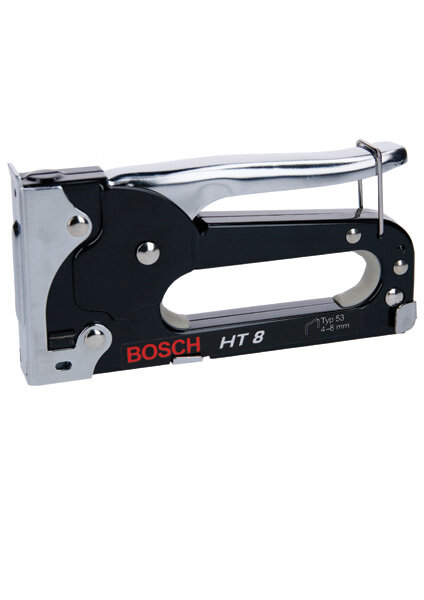 Bosch Handtacker HT 8 – robust, gepolstert, Griffarretierung, Klammern-Typ 53 (4-8 mm)