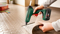 Bosch Akku-Heißklebepistole AdvancedGlue 18V, 2 Temp., 90s Start, 4 Klebesticks, Power for All-System