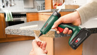 Bosch Akku-Heißklebepistole AdvancedGlue 18V, 2 Temp., 90s Start, 4 Klebesticks, Power for All-System