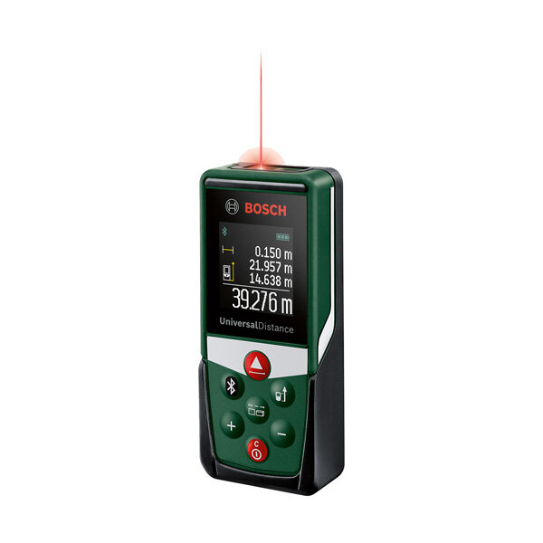 Bosch Digitaler Laser-Entfernungsmesser UniversalDistance 40C, 40 m Reichw., Bluetooth, App, 2x AAA, Hülle
