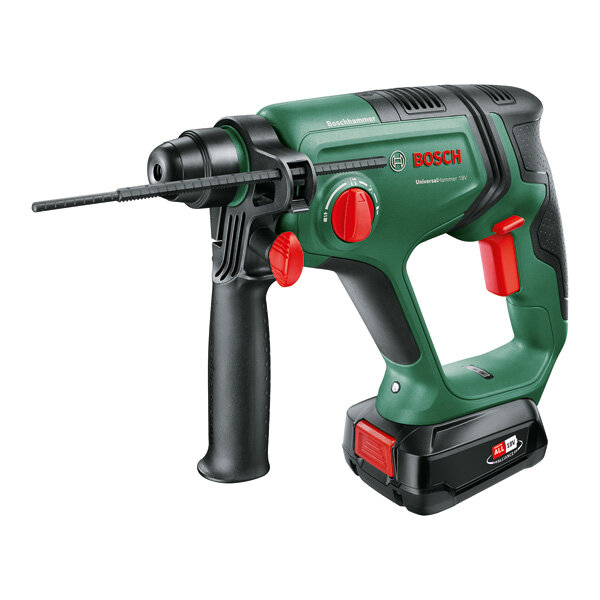 Bosch Akku-Bohrhammer UniversalHammer 18V, 1x Akku 2.5Ah, Tragekoffer, SDS+, Vibration Control, 4in1-Funktion