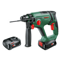 Bosch Akku-Bohrhammer UniversalHammer 18V – 2 Akkus 2.5Ah, Koffer, VibControl, SDS-plus, Zusatzgriff