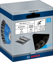 Bosch PRO Metal heavy Topfbürste, 75x0,5mm,...