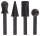 Bosch 4-tlg. Freihandfräser-Set, 13 mm – konkav, kegelförmig, zylindrisch & rund für Holz & Metall