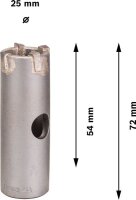 Bosch PRO SDS plus-5 Bohrkrone, 25x50x72 mm –...