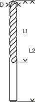 Bosch 1 Steinbohrer CYL-1, 8x150x200mm HM, 1er-Pack, besonders hartmetallbeständig, professionelle Qualität