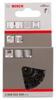 Bosch PRO Metal clean Topfbürste, gerader Schaft, 50 x 0,3 mm, langlebig & rostentfernend, gewellter Premium-Draht