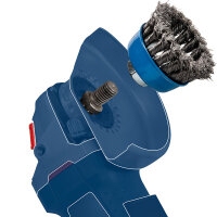 Bosch PRO Metal heavy Topfbürste, 100 x 0,5 mm, Gewinde – langlebig, gezopfter Draht, für intensive Stahlreinigung