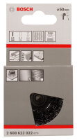 Bosch PRO Metal clean Topfbürste, gerader Schaft, 50x0,2mm – gewellter Draht, langlebig, rostentfernend