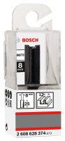 Bosch PRO Nutenfräser 8x12x62 mm, Carbide-Zähne, präzise Schnitte, Nutfräsen Holz