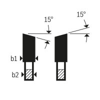 Bosch Kreissägeblatt Expert for Wood H 230 x 30 - 48, MicroteQ Carbide, ATB-Wechselzahn, hohe Schnittqualität