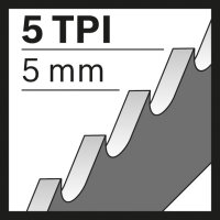 Bosch Säbelsägeblatt S 1531 L, Top for Wood, 5er-Pack – 240 mm, HCS, schnelle Holzschnitte